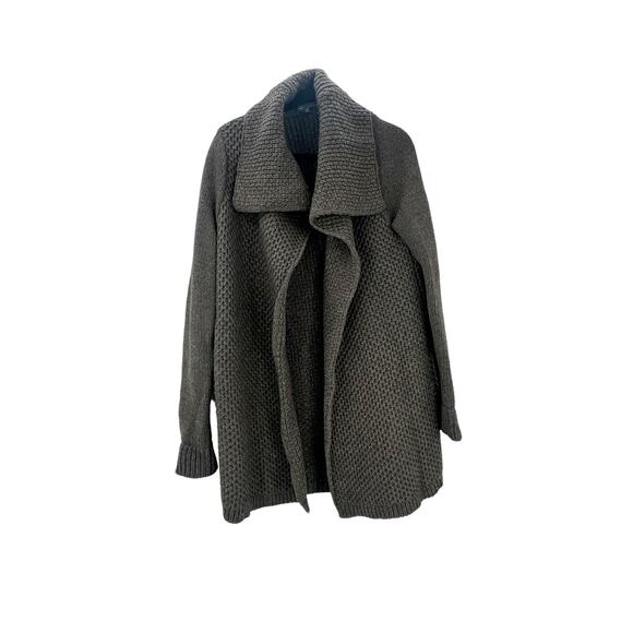 VINCE Honeycomb Yak And Wool Sweater Cardigan Jacket Waffle-Knit Women’s Size M - Picture 4 of 11